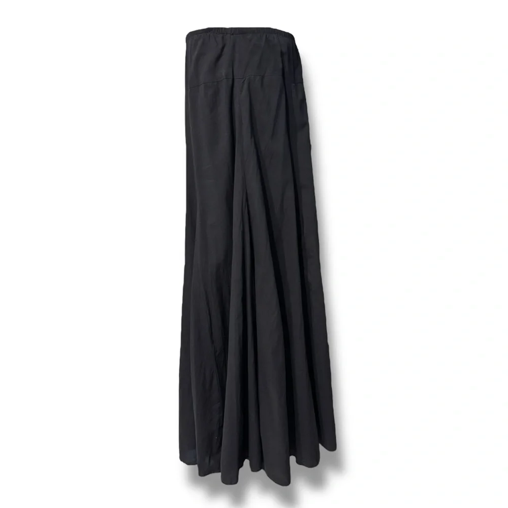 KAREN KANE Black Cotton Full Maxi Skirt - Picture 4 of 8